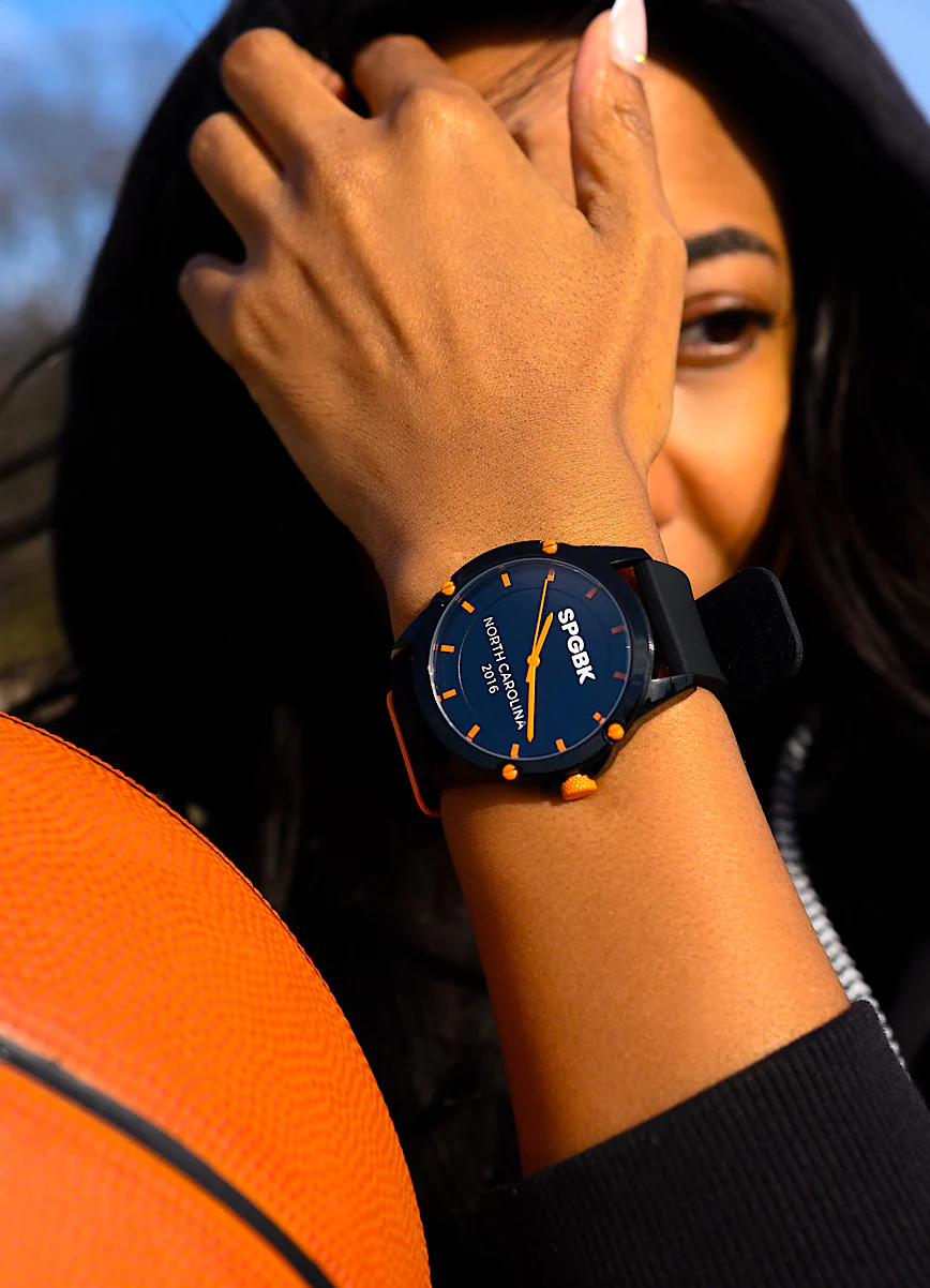Unisex Basketball Edition, Black & Electric Orange - Image 4