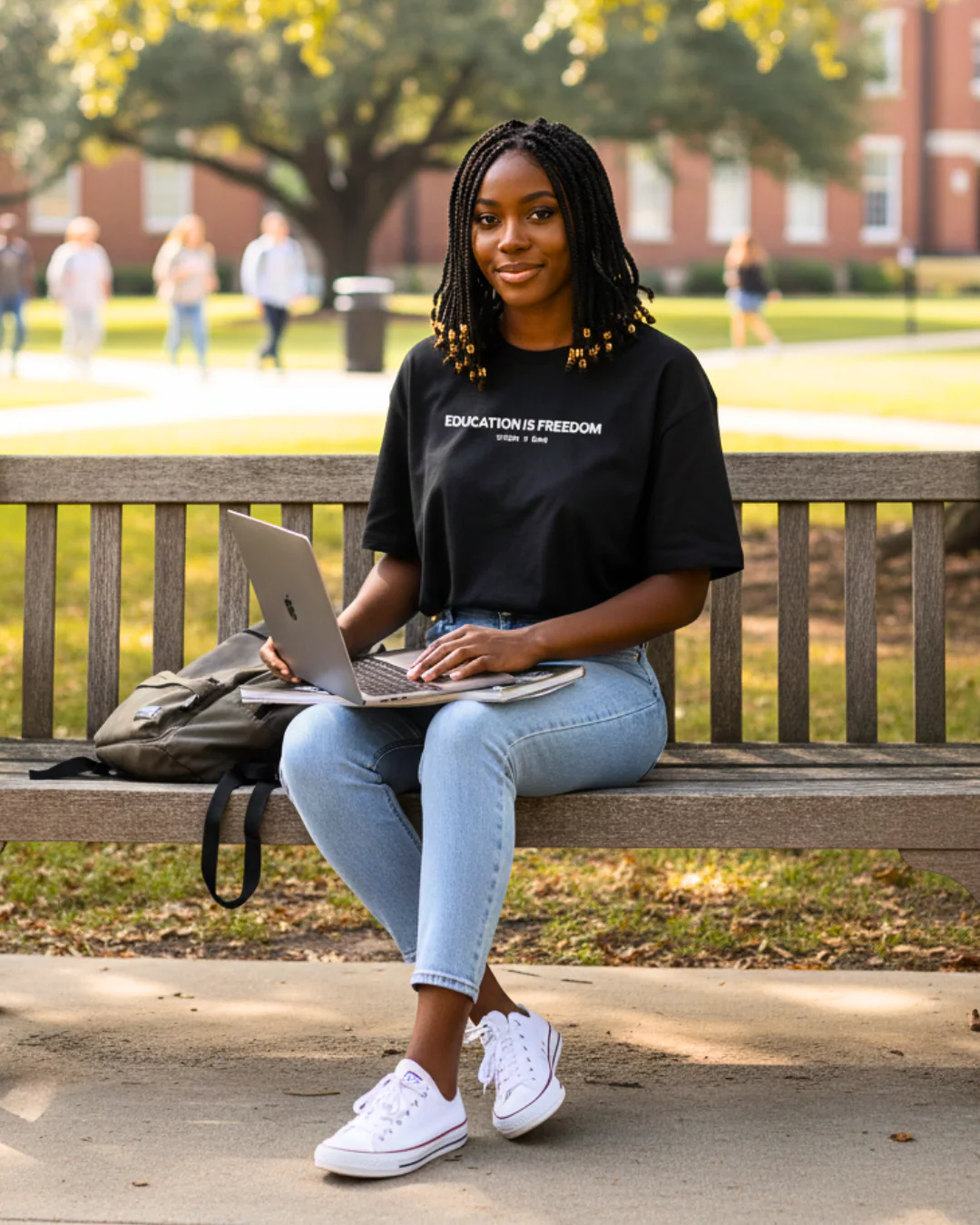 2026 Unisex Black History Month "Education is Freedom" Tee - SPGBK - Image 3