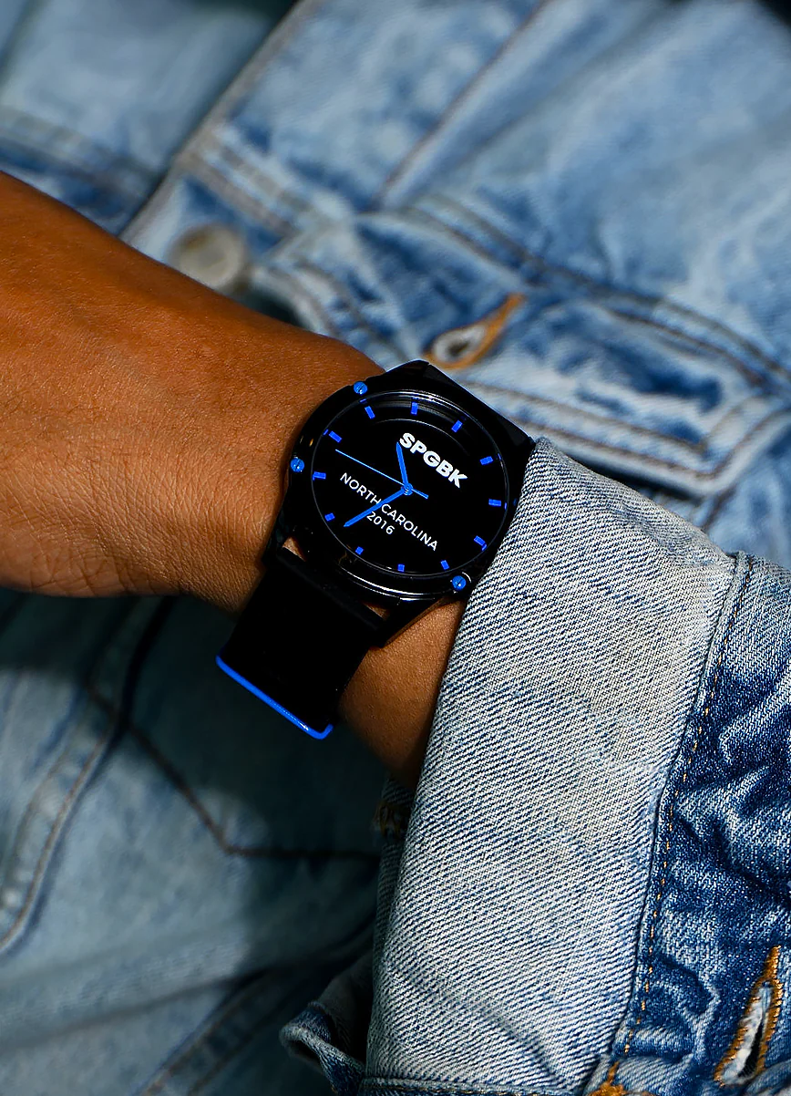 Blue Moon, Midnight & Electric Blue Watch, 44mm - Image 3
