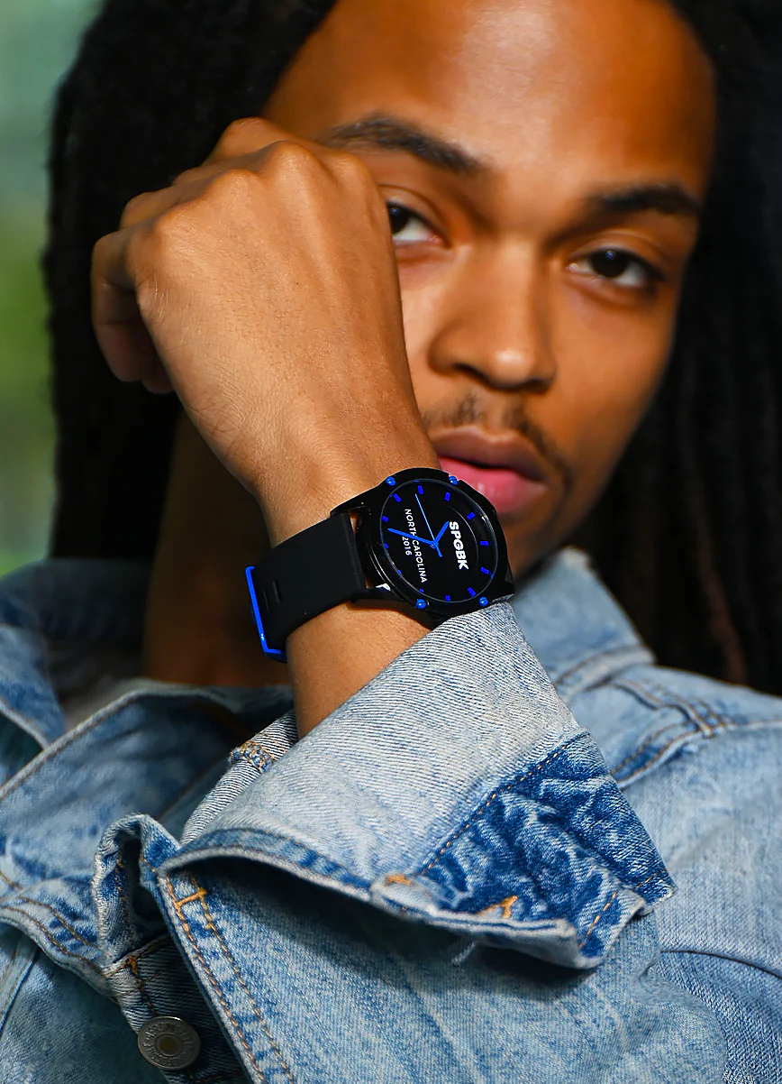 Blue Moon, Midnight & Electric Blue Watch, 44mm - Image 5