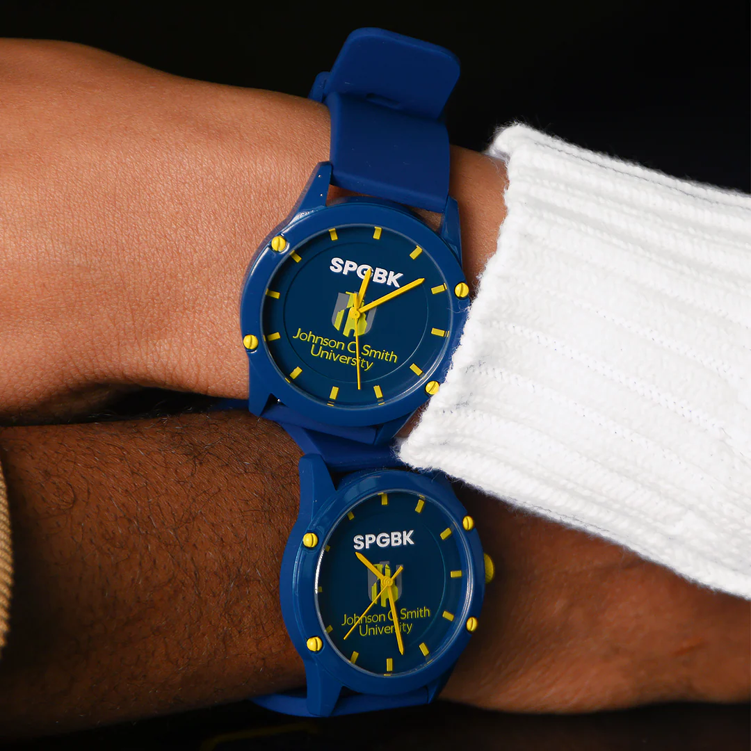 SPGBK x JCSU Stacked Logo Watch - Navy Blue - Image 2