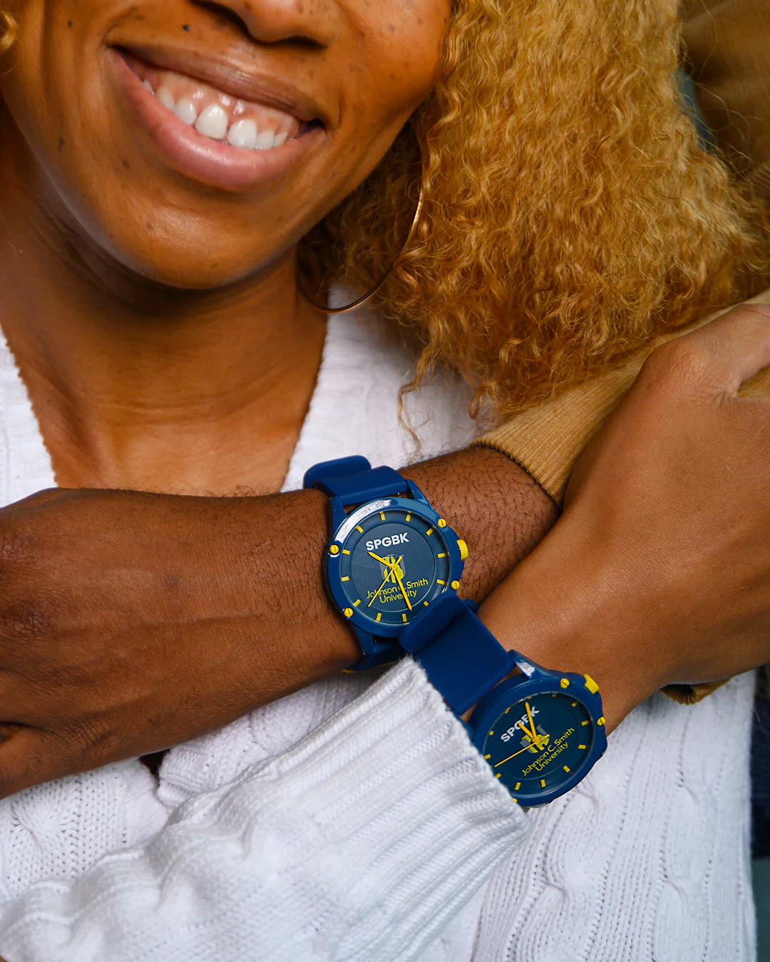 SPGBK x JCSU Stacked Logo Watch - Navy Blue - Image 4