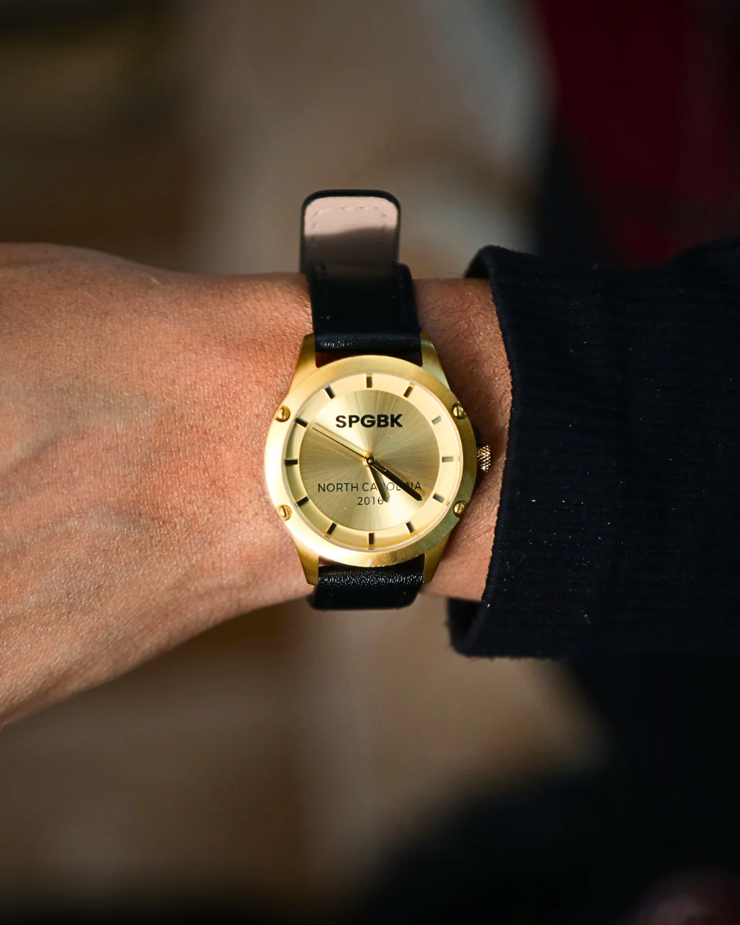 SOLD OUT - Women's - Margaret, Black Leather - Mini Size 32mm - Image 3