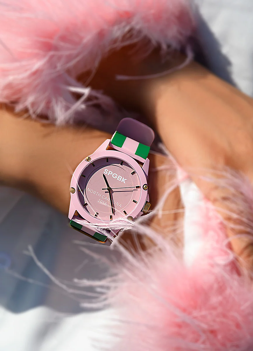 Quad, Pink & Green Striped Band - Image 3