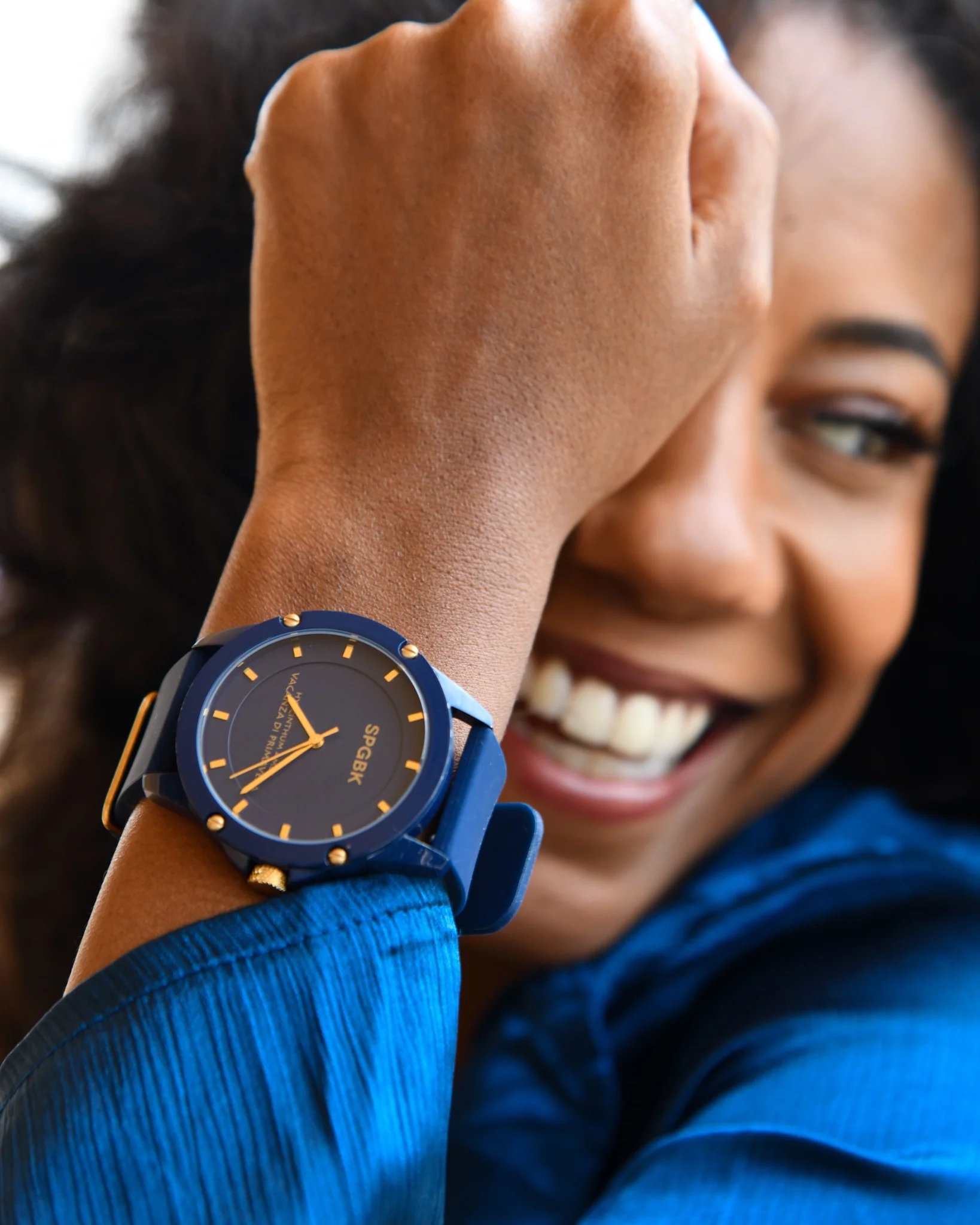Smith, Blue Caviar & Gold Watch - 44mm - Image 4